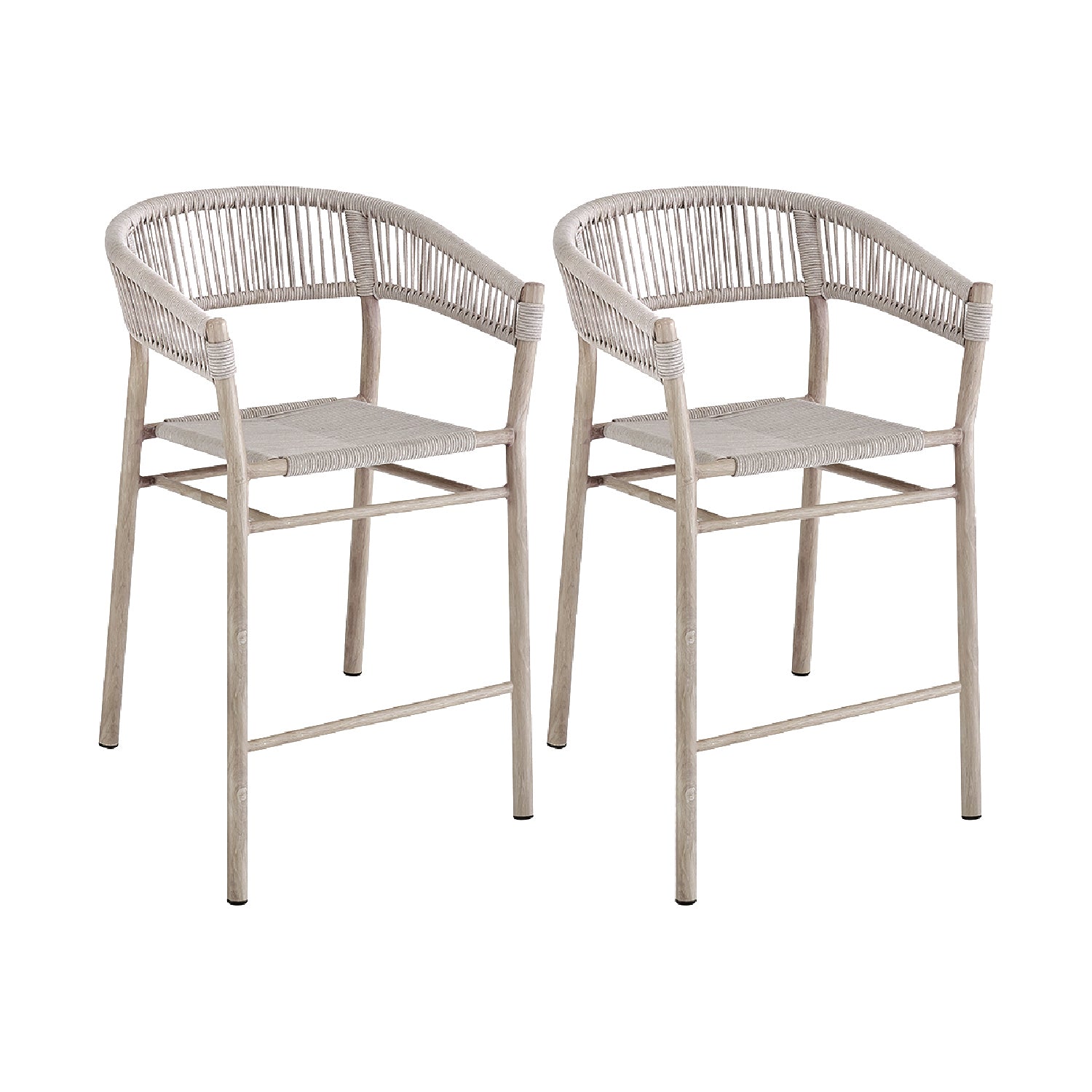 Set de 2 bancos de exterior Bali