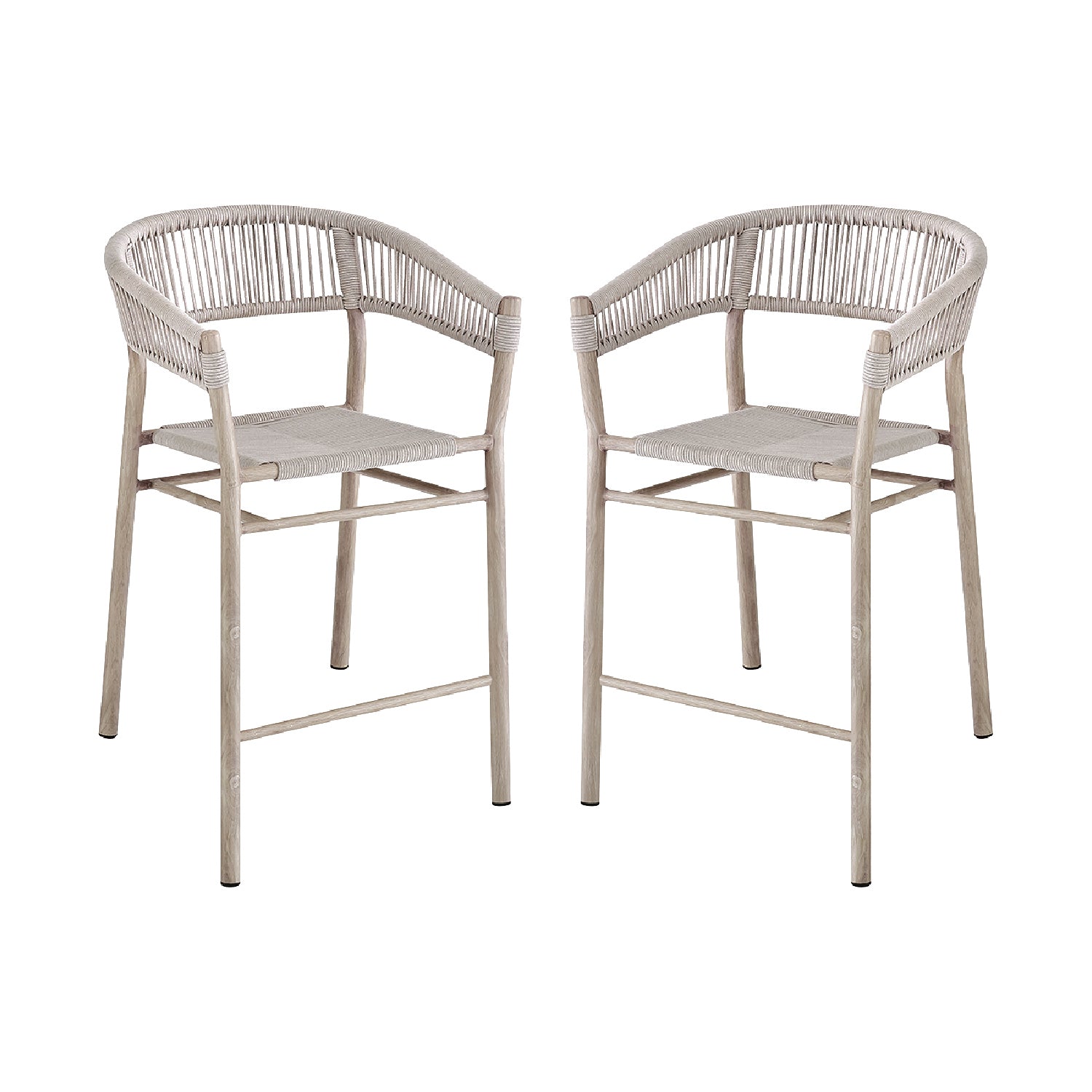 Set de 2 bancos de exterior Bali