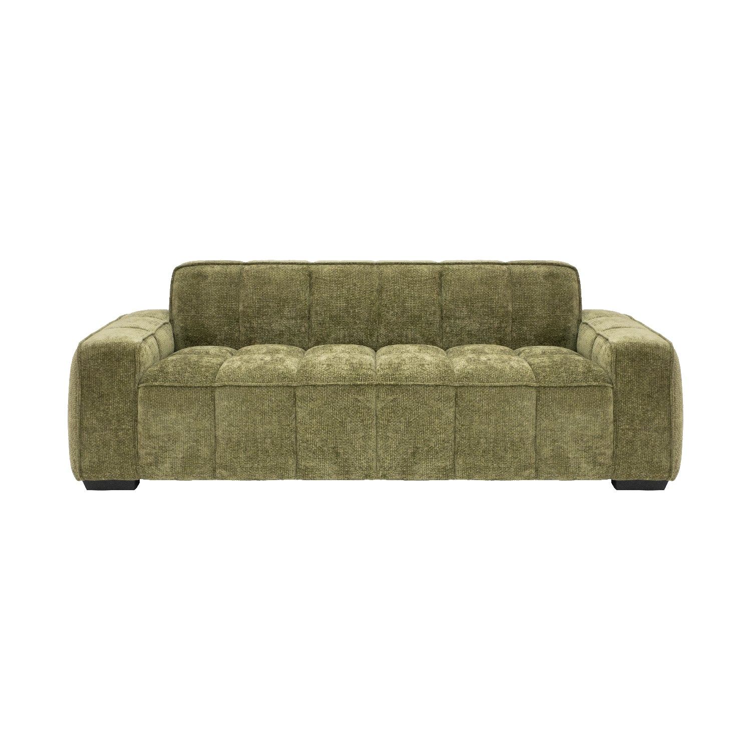 SOFA VERSALLES 3PLZS VERDE VISTA FRONTAL