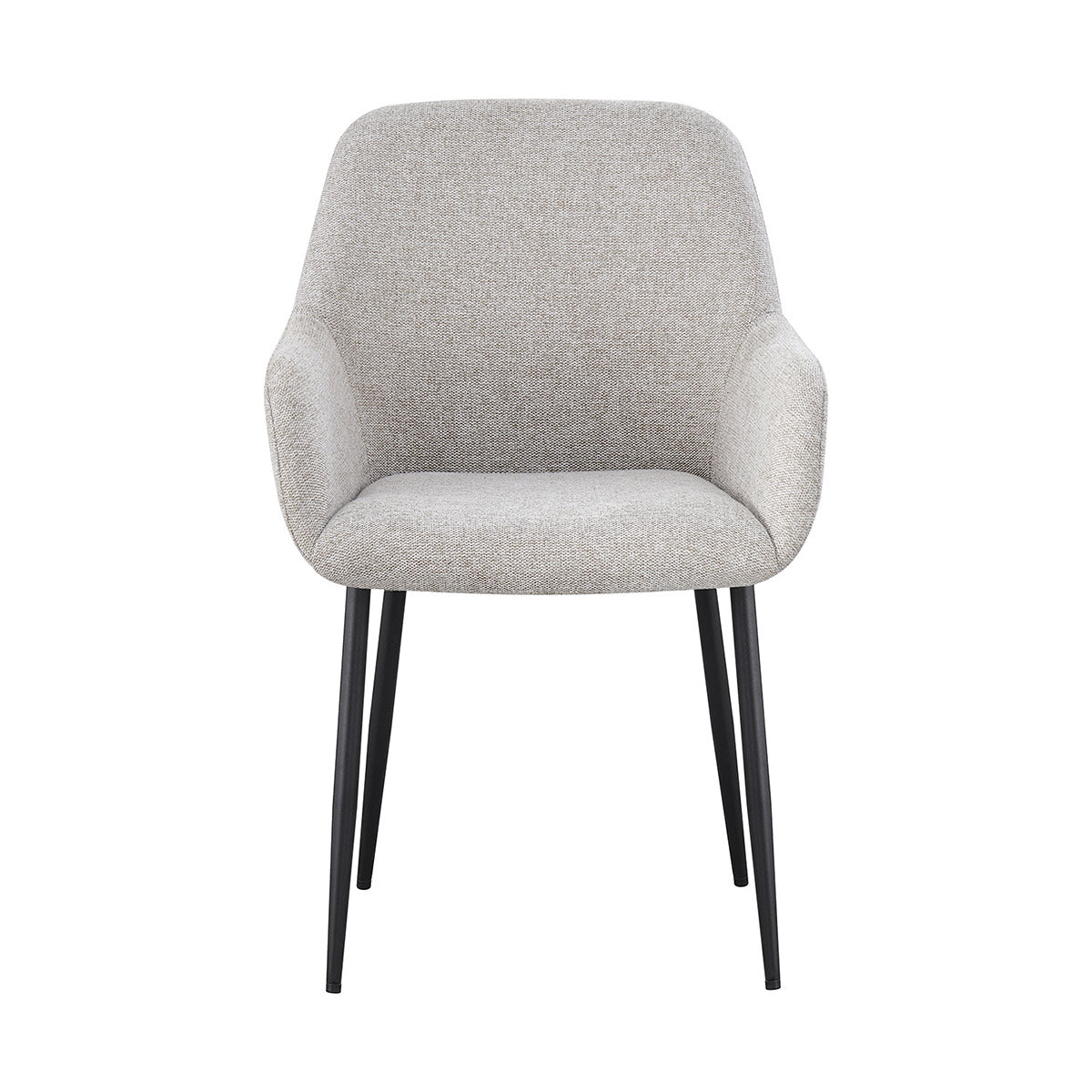 Silla Faro Beige Fondo Blanco Vista Frontal