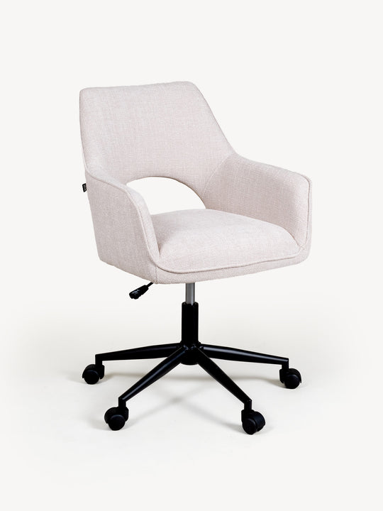 Silla de Oficina St. Moritz Beige Vista en Perspectiva