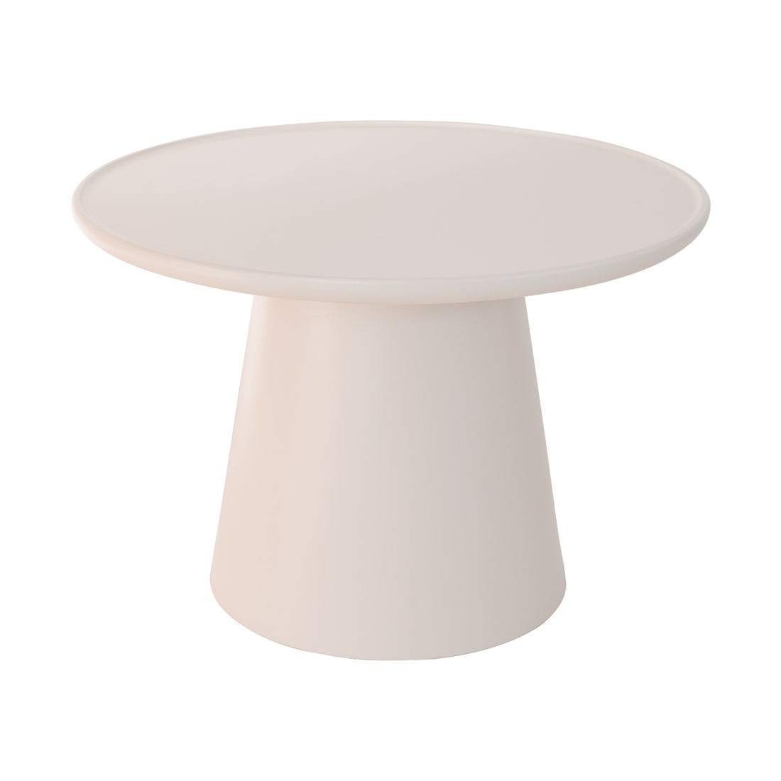 Mesa Lateral Ginebra Crema Vista Frontal