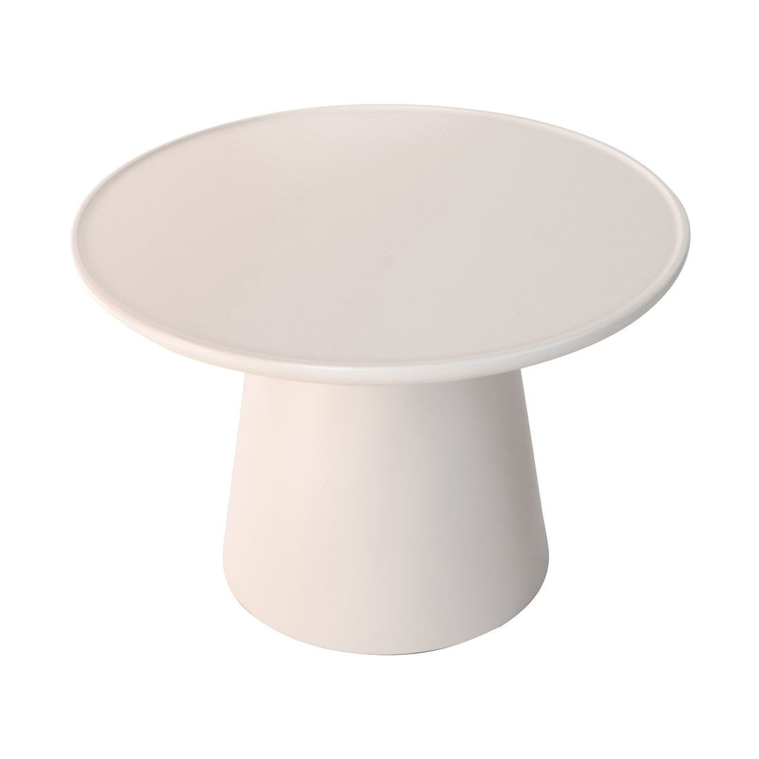Mesa Lateral Ginebra Crema Vista Superior