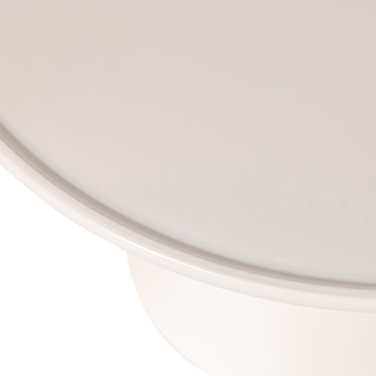 Mesa Lateral Ginebra Blanca Vista a Detalle