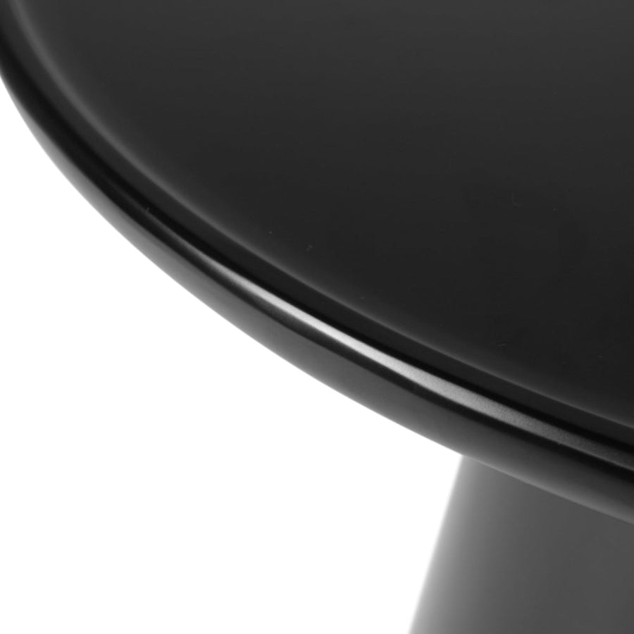 Mesa Lateral Ginebra Negra Vista a Detalle