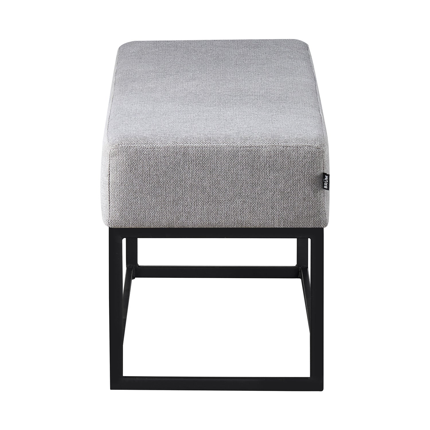 Banca Clermont Gris Vista Lateral 