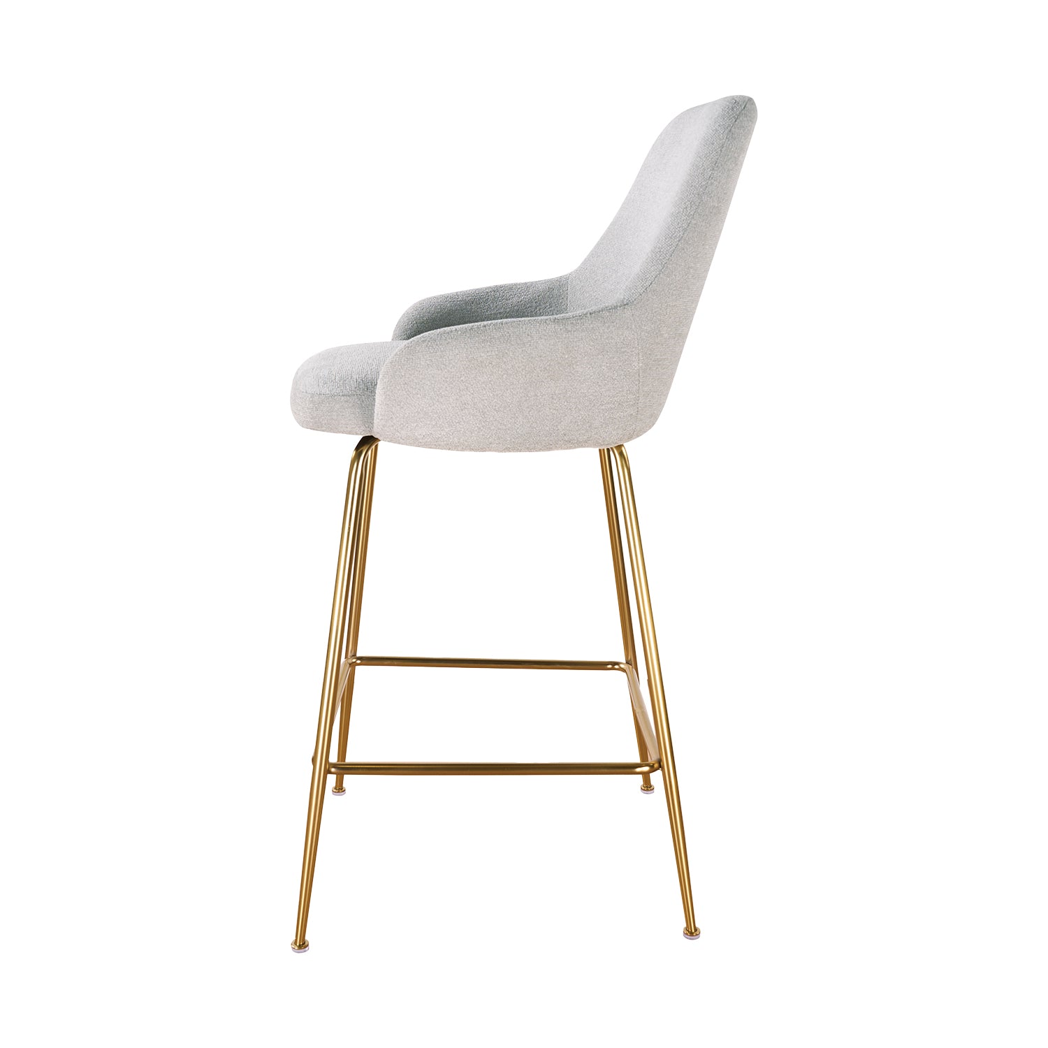 Banco Galicia Grey Pata Dorada Vista Lateral