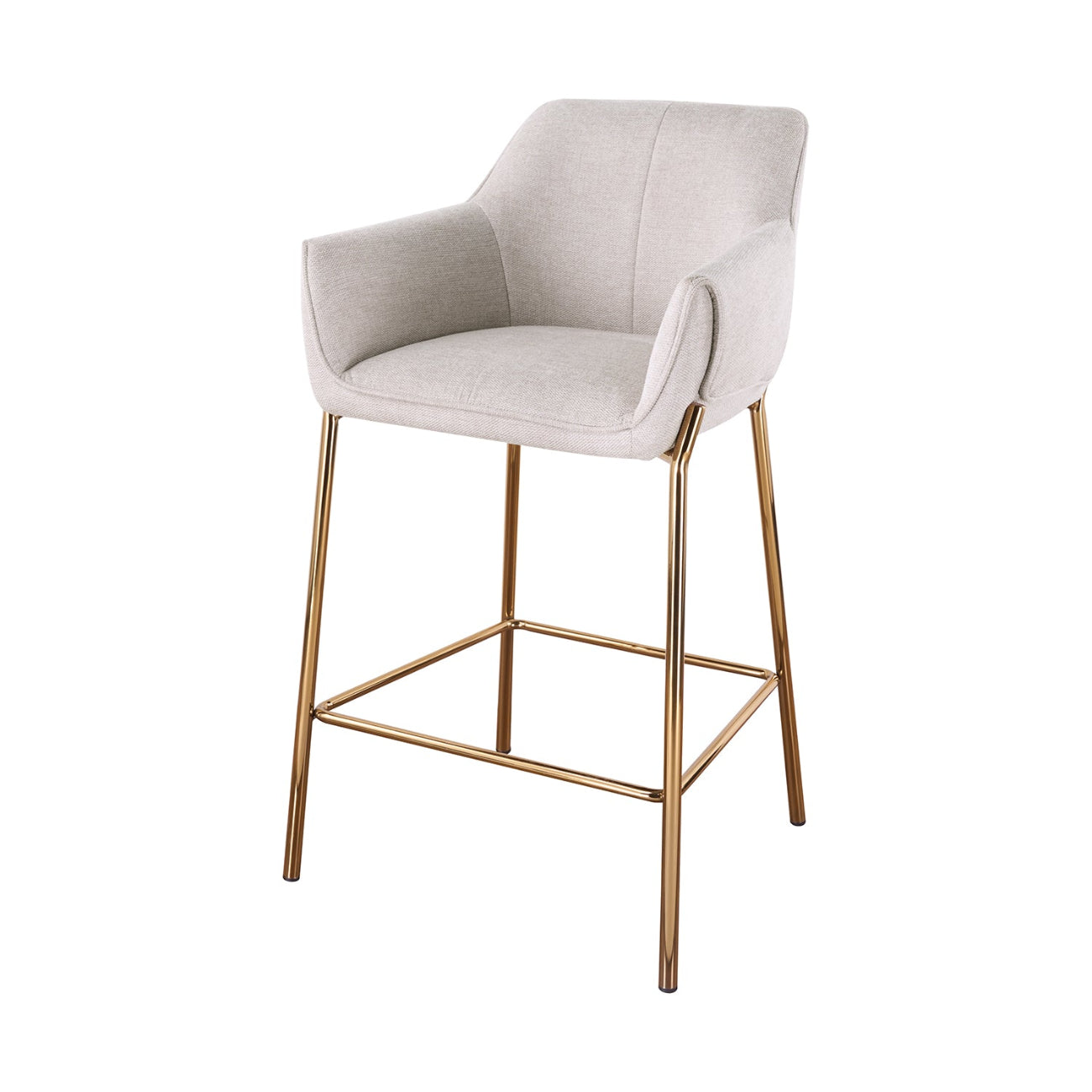 Banco Toronto Beige Vista En Perspectiva 