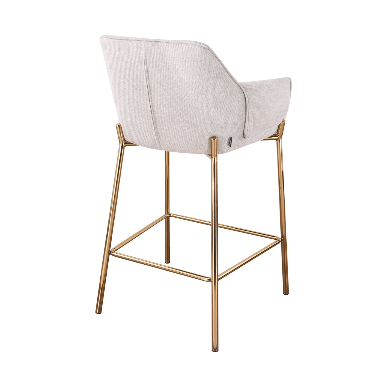 Banco Toronto Beige Vista En Perspectiva Trasera