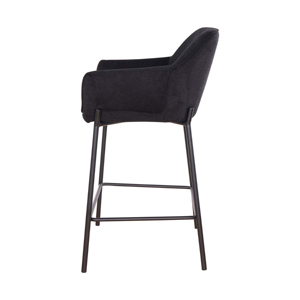 Banco Toronto Pata Negra Black Vista Lateral