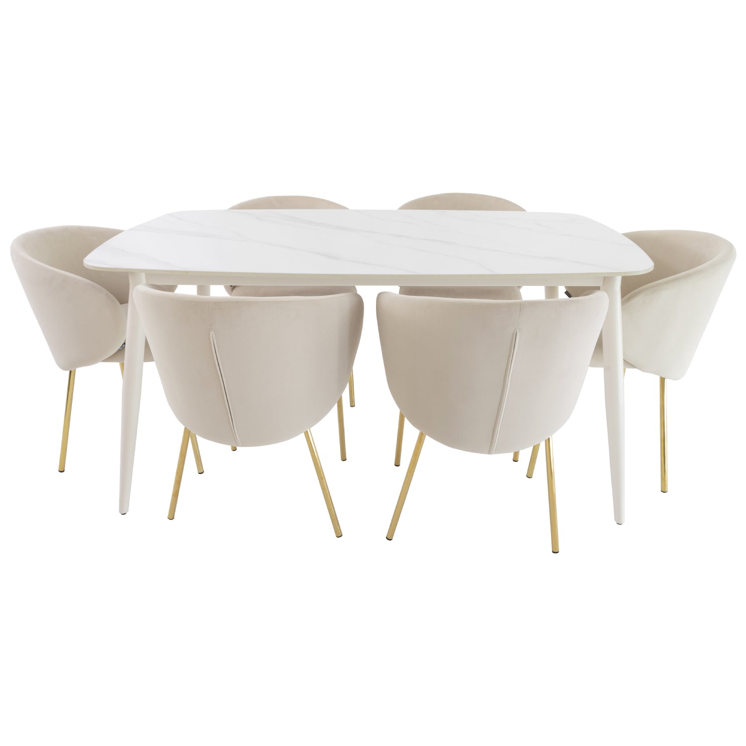Mesa de comedor Bangkok Blanca 160cm