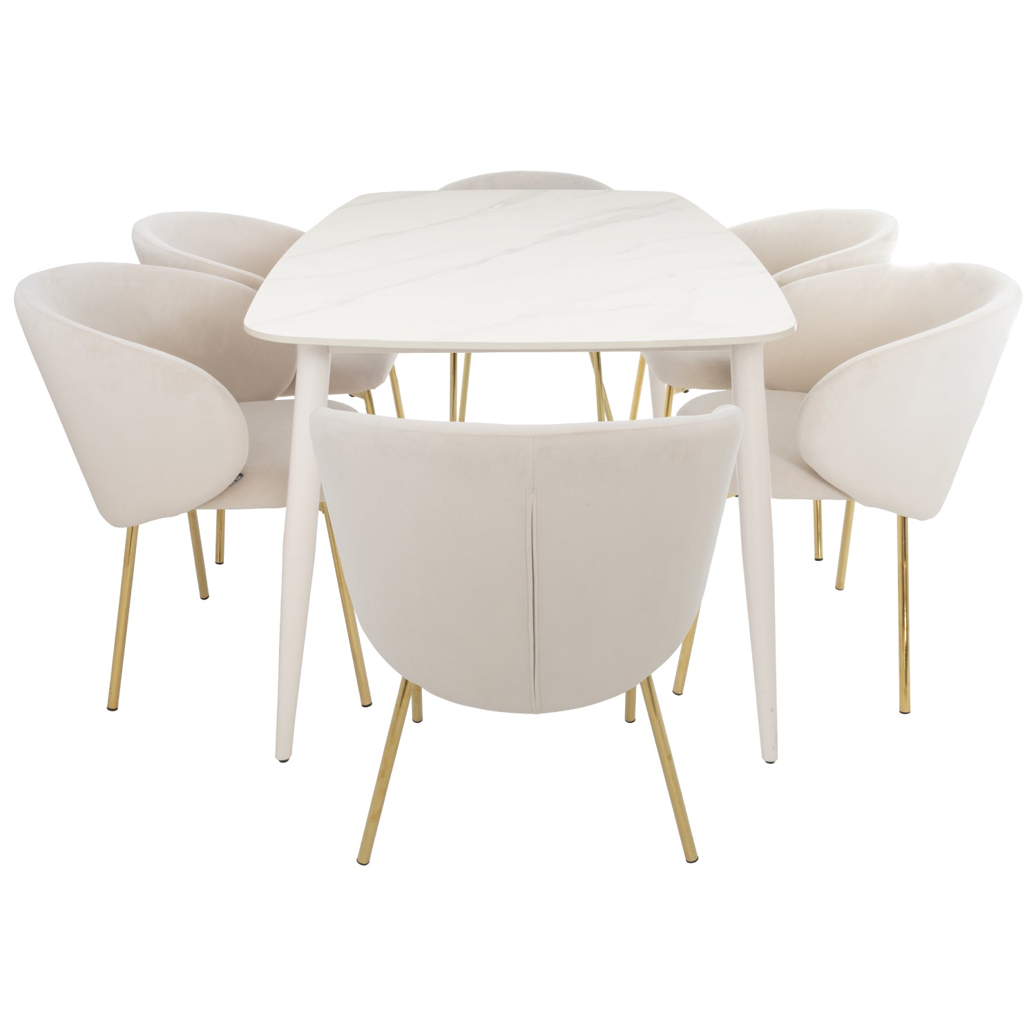 Mesa de comedor Bangkok Blanca 160cm