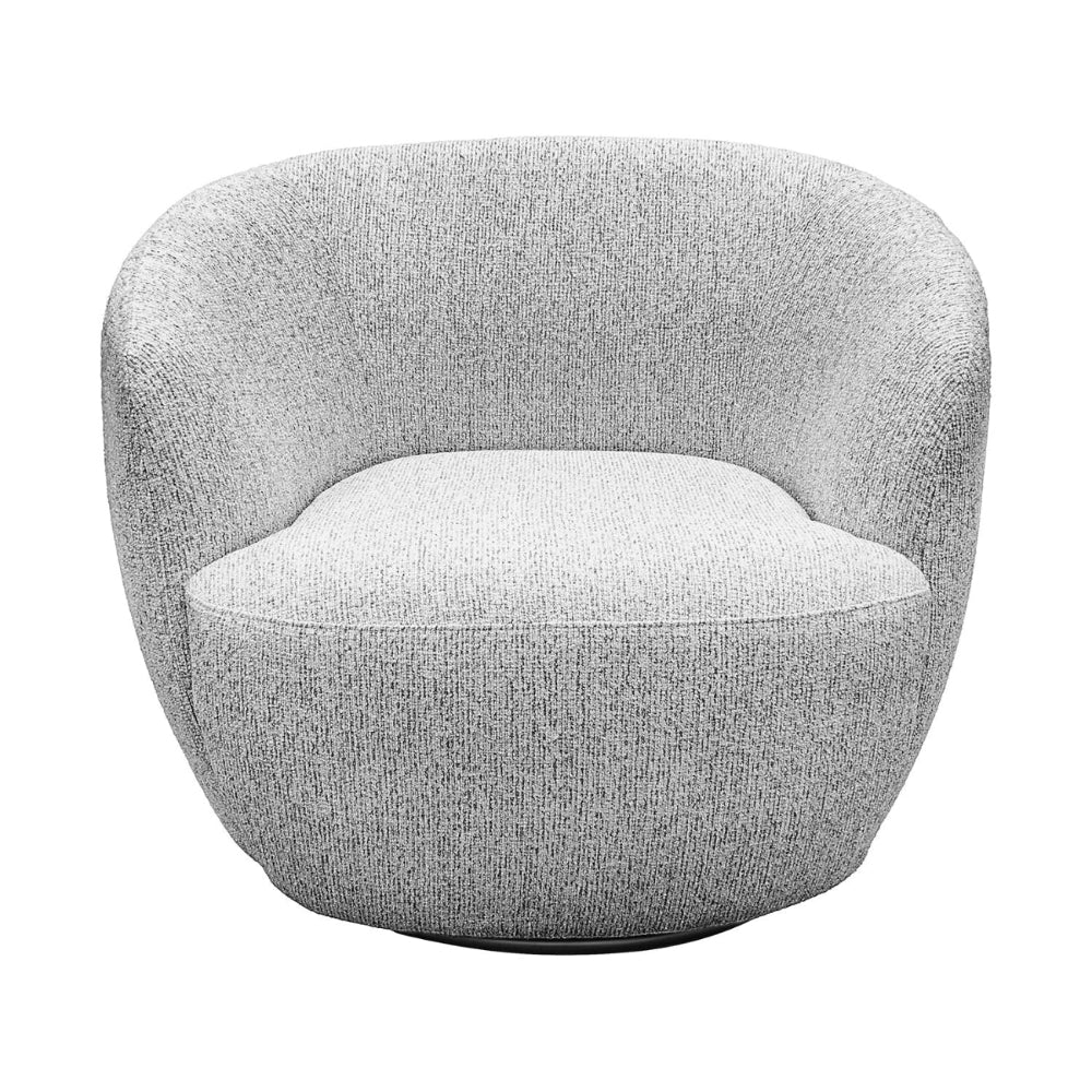 Sillon Giratorio Biarritz Gris Vista Frontal 