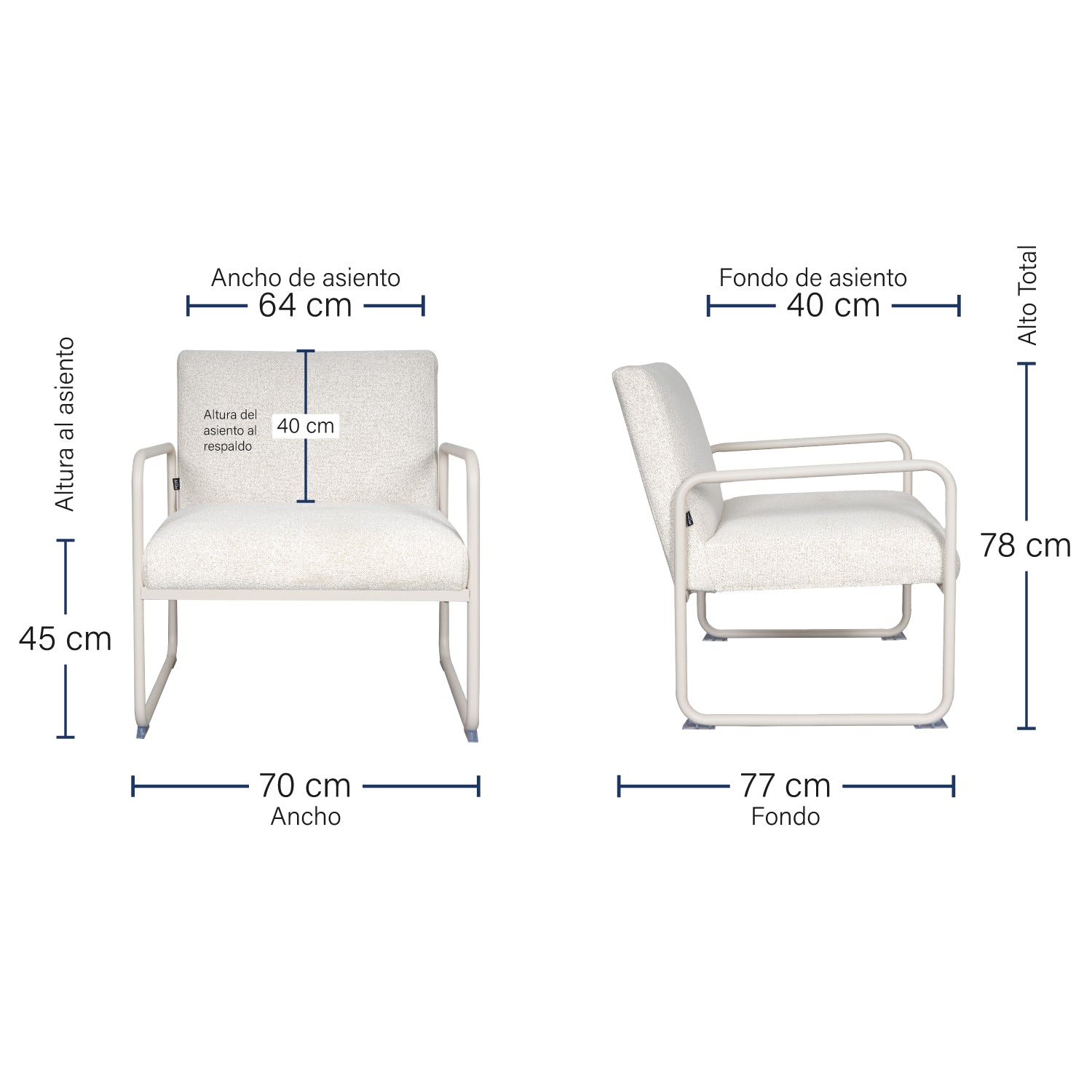 Sillón Individual Bolonia