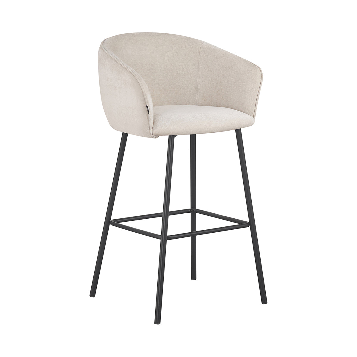 Banco Alto Miami Beige Vista en Perspectiva