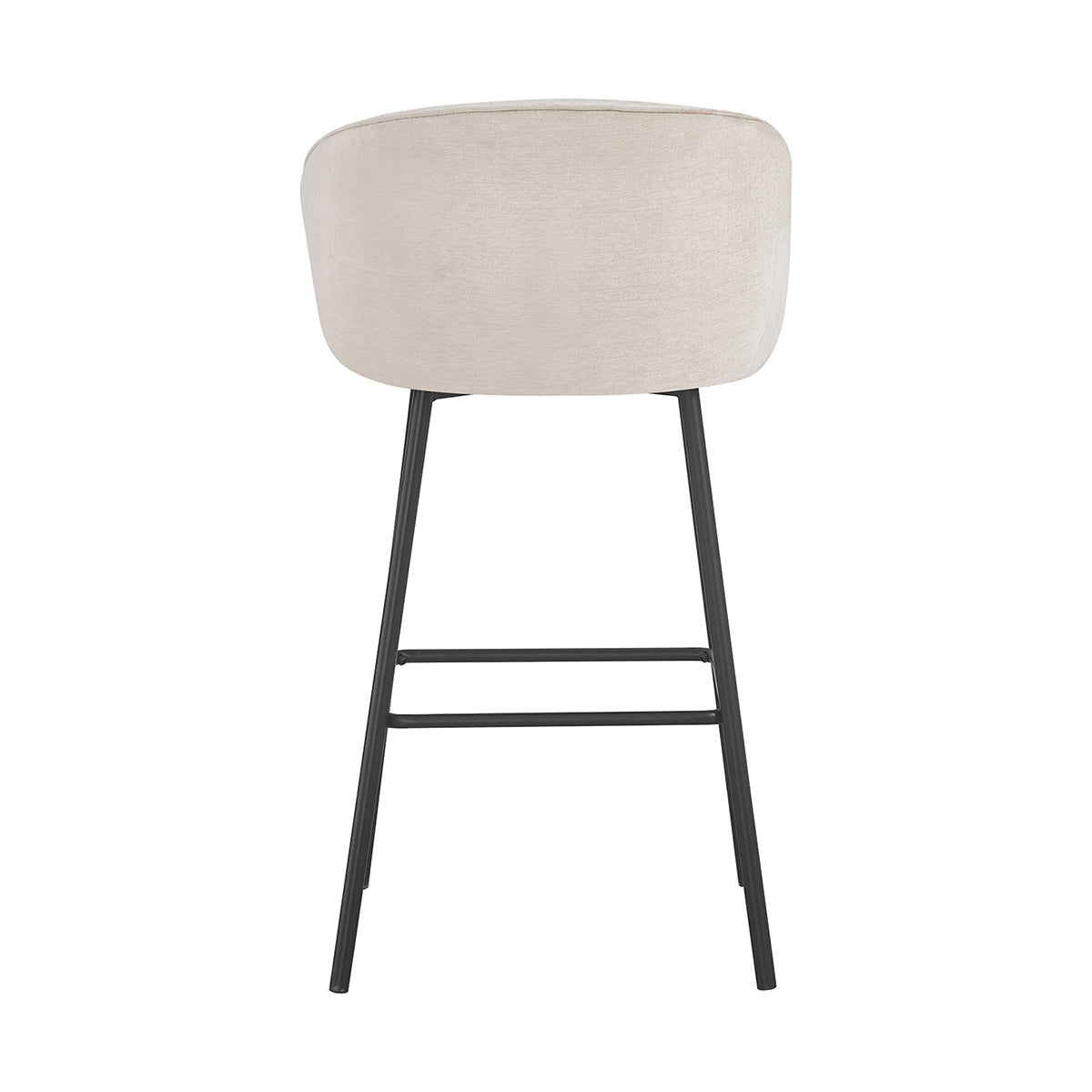 Banco Alto Miami Beige Vista Trasera