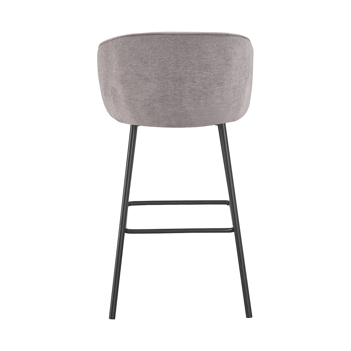 Banco Alto Miami Gris Vista Trasera