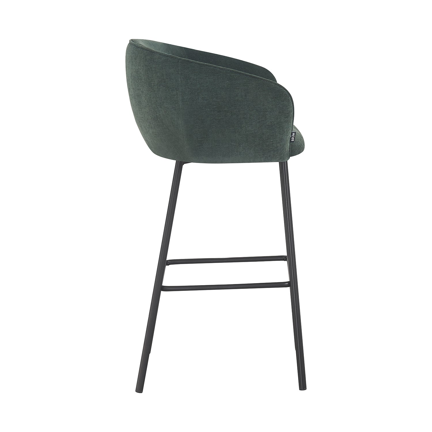 Banco Alto Miami Verde Vista Lateral