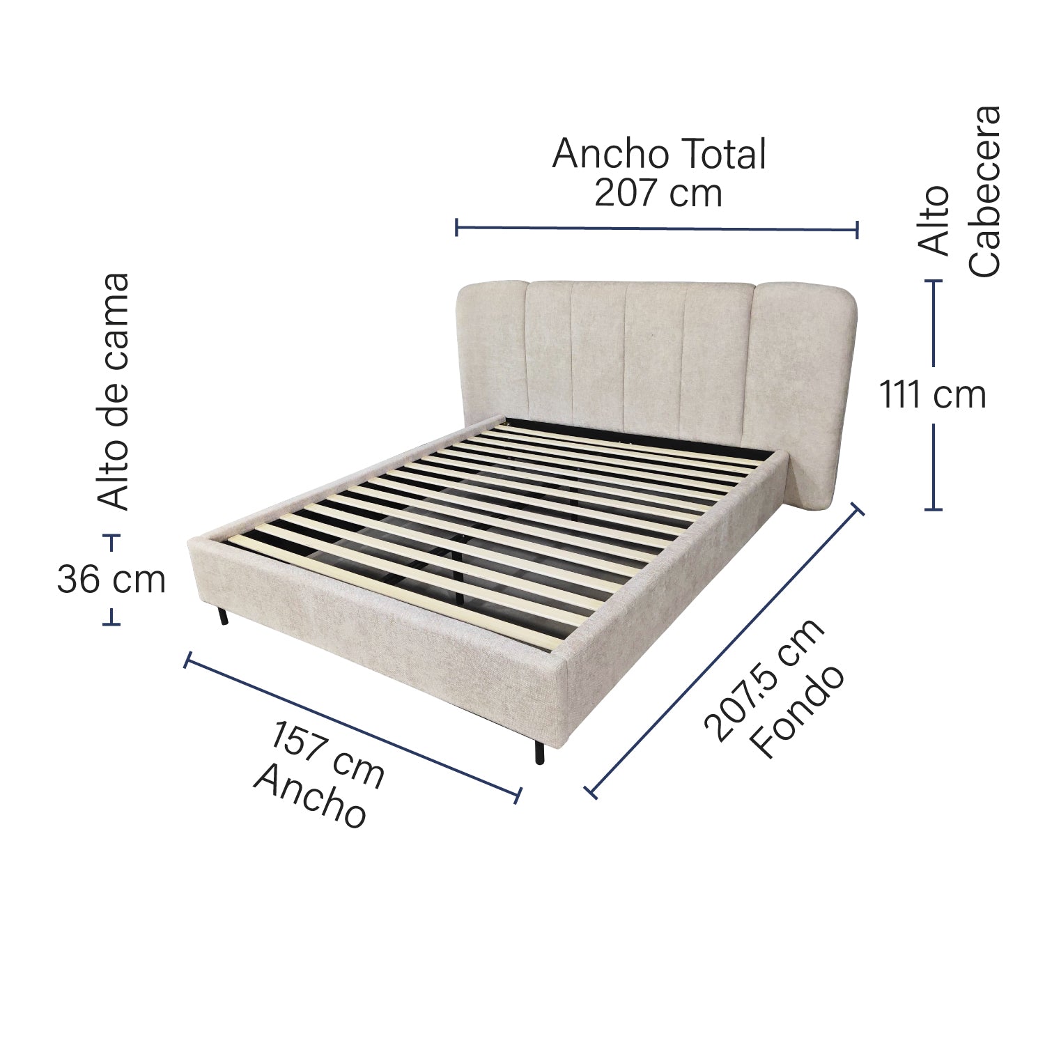 Cama Malaga Queen Size