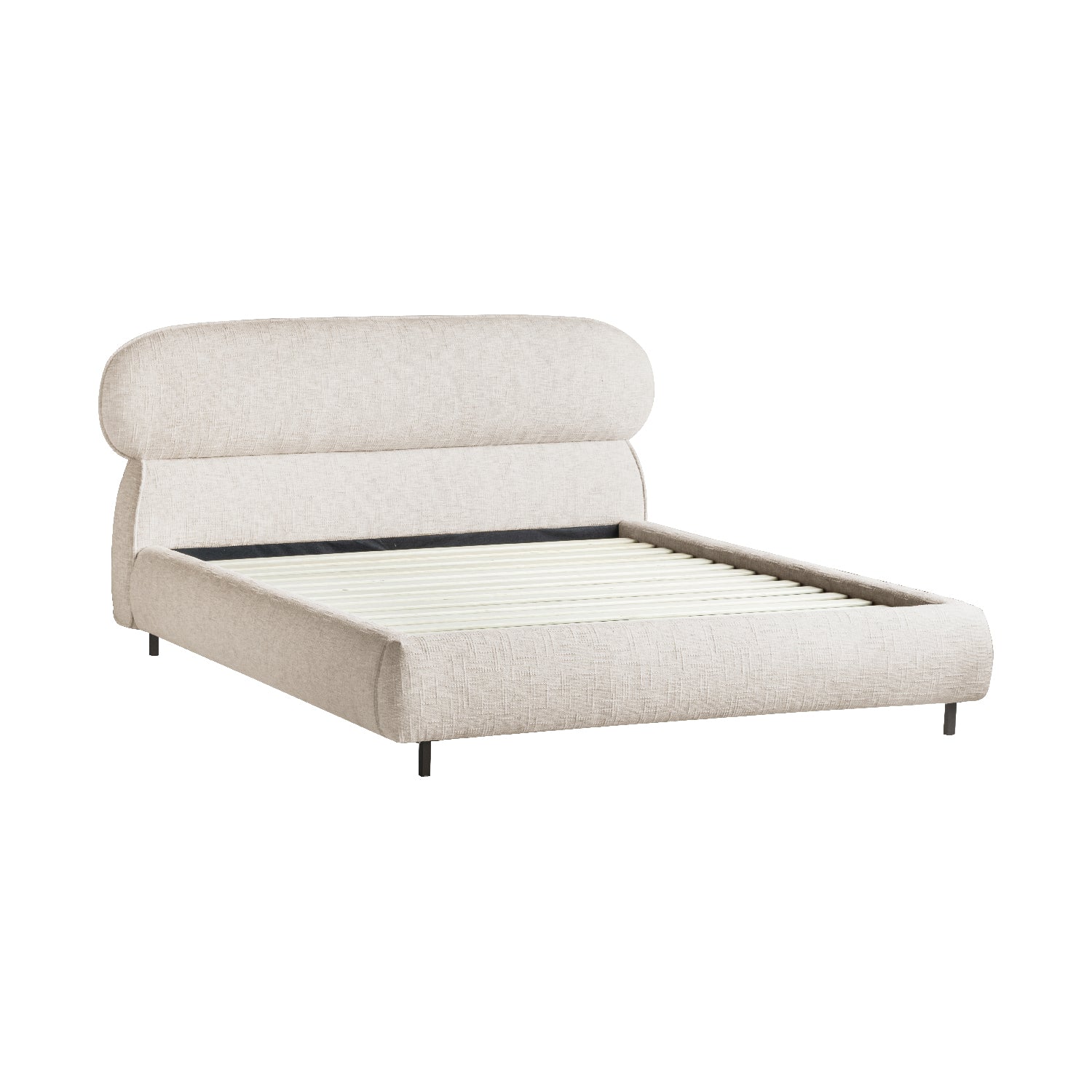 Cama Matrimonial Noruega Vista en Perspectiva con Fondo blanco