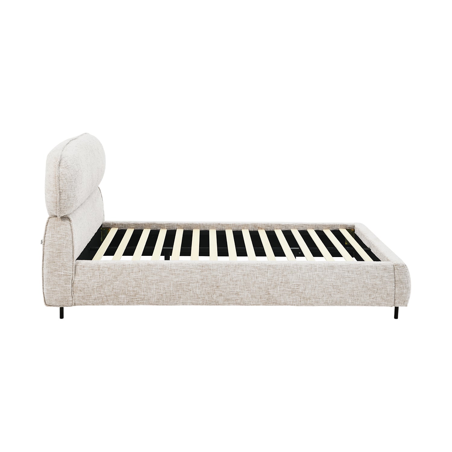 Cama Matrimonial Noruega Vista Lateral en Fondo Blanco 