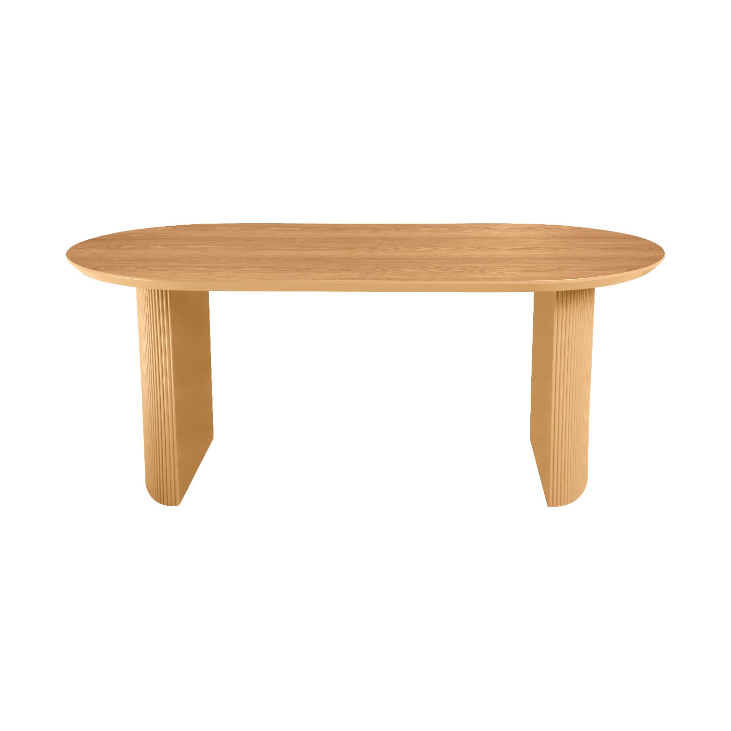 Mesa de Comedor Chipre Natural 180cm Vista Frontal