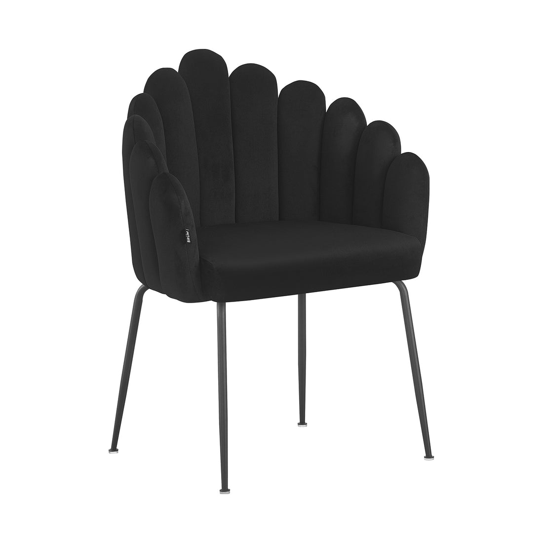 Silla Cordoba Negra Vista en Perspectiva
