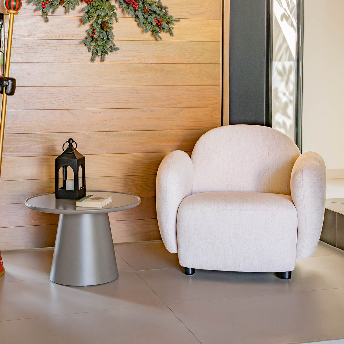 Mesa Lateral Ginebra Taupe 