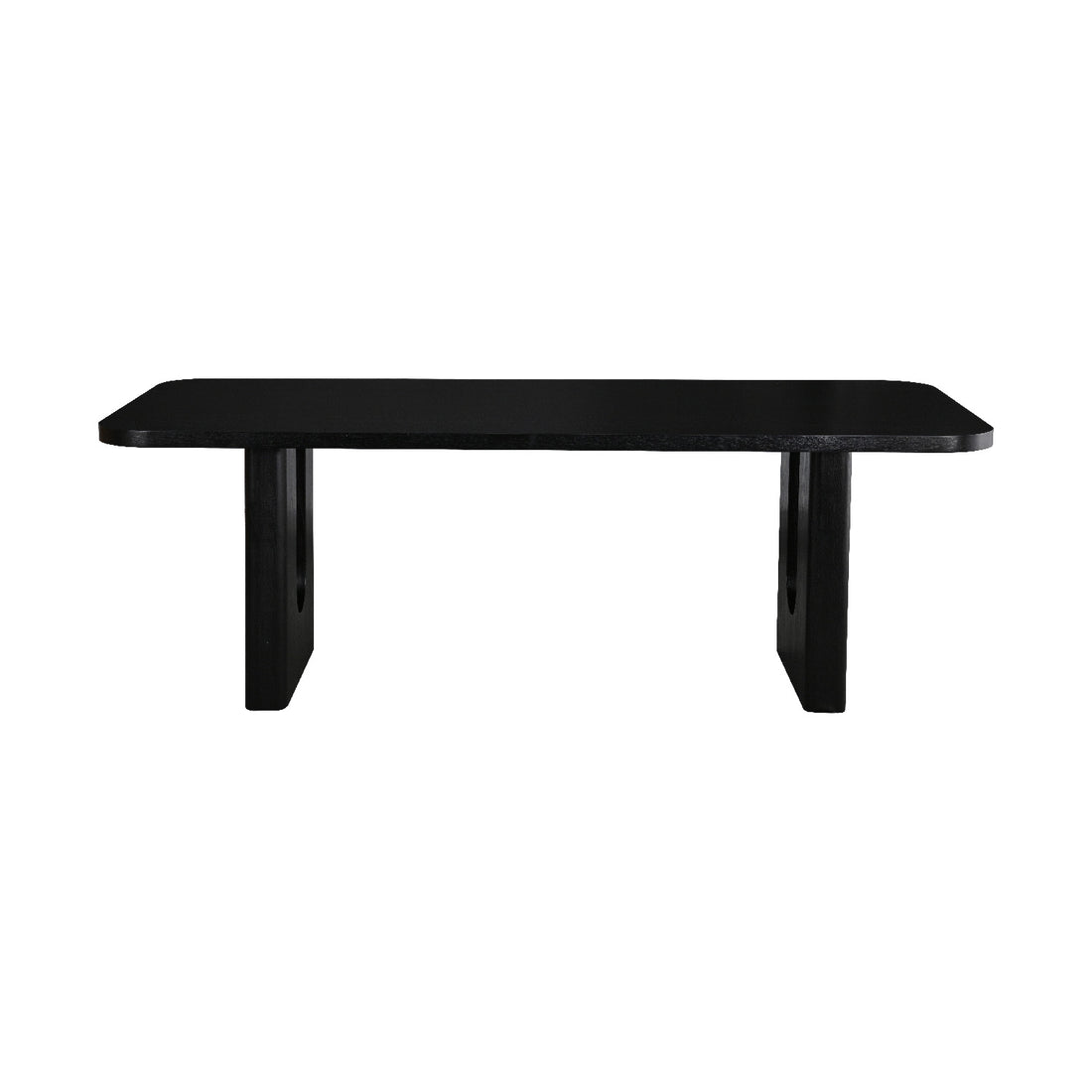 Mesa de comedor Agra Negra Vista Frontal