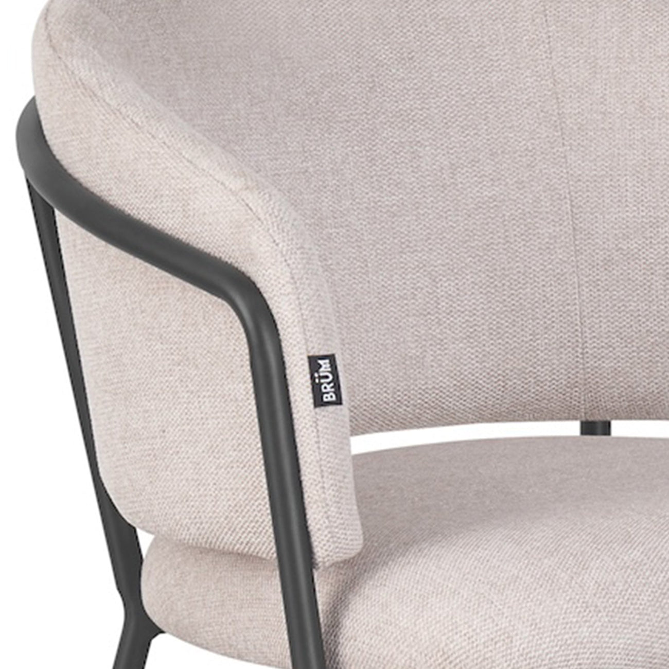 Silla Escocia Beige  Pata Negra Vista A Detalle