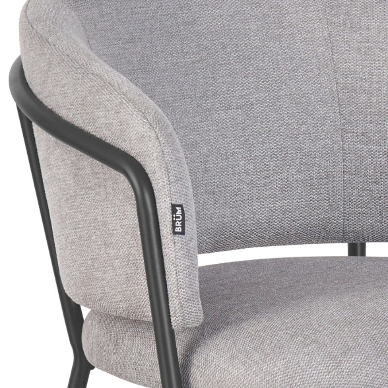 Silla Escocia Gris Pata Negra Vista A Detalle