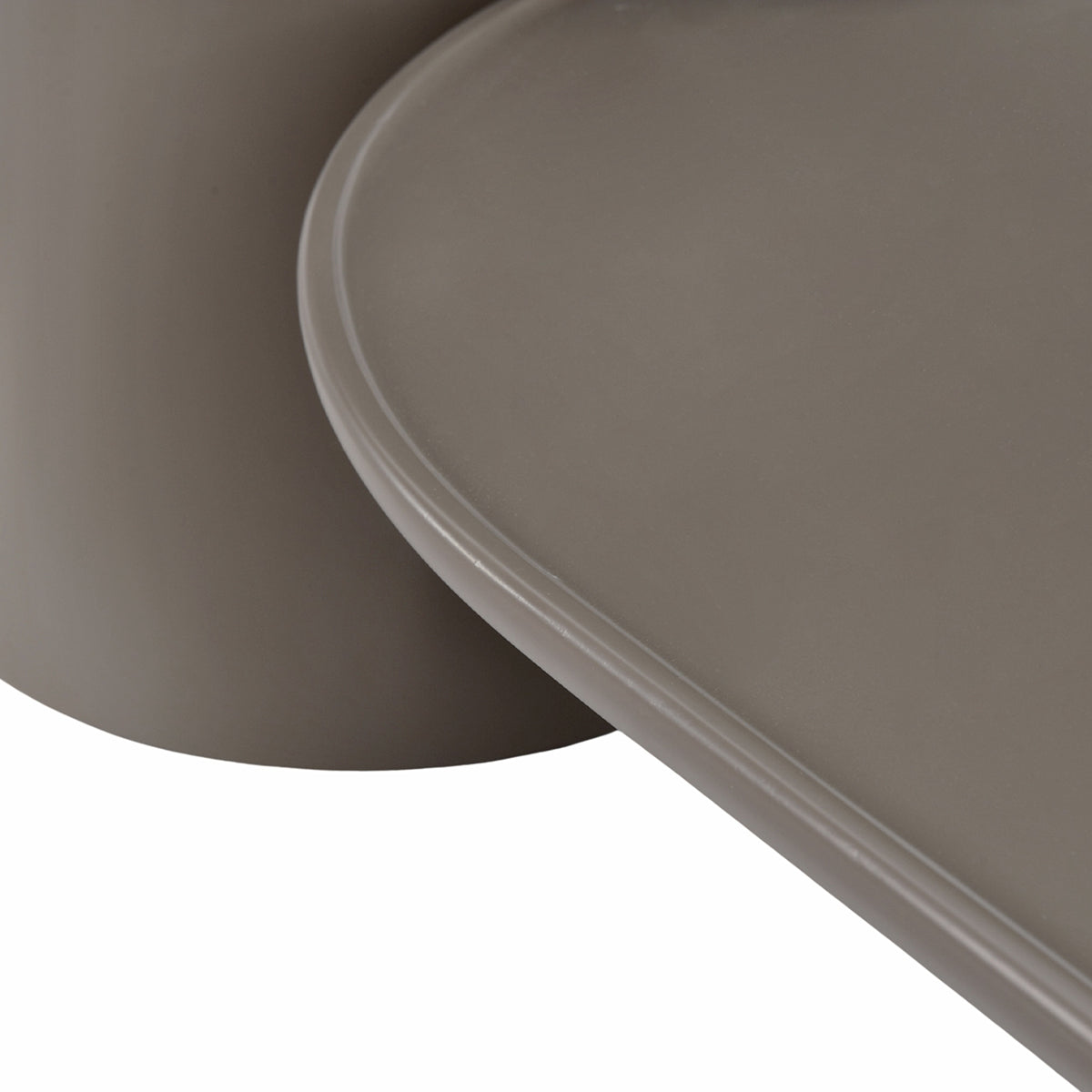 Mesa Lateral Ginebra Taupe Vista a Detalle