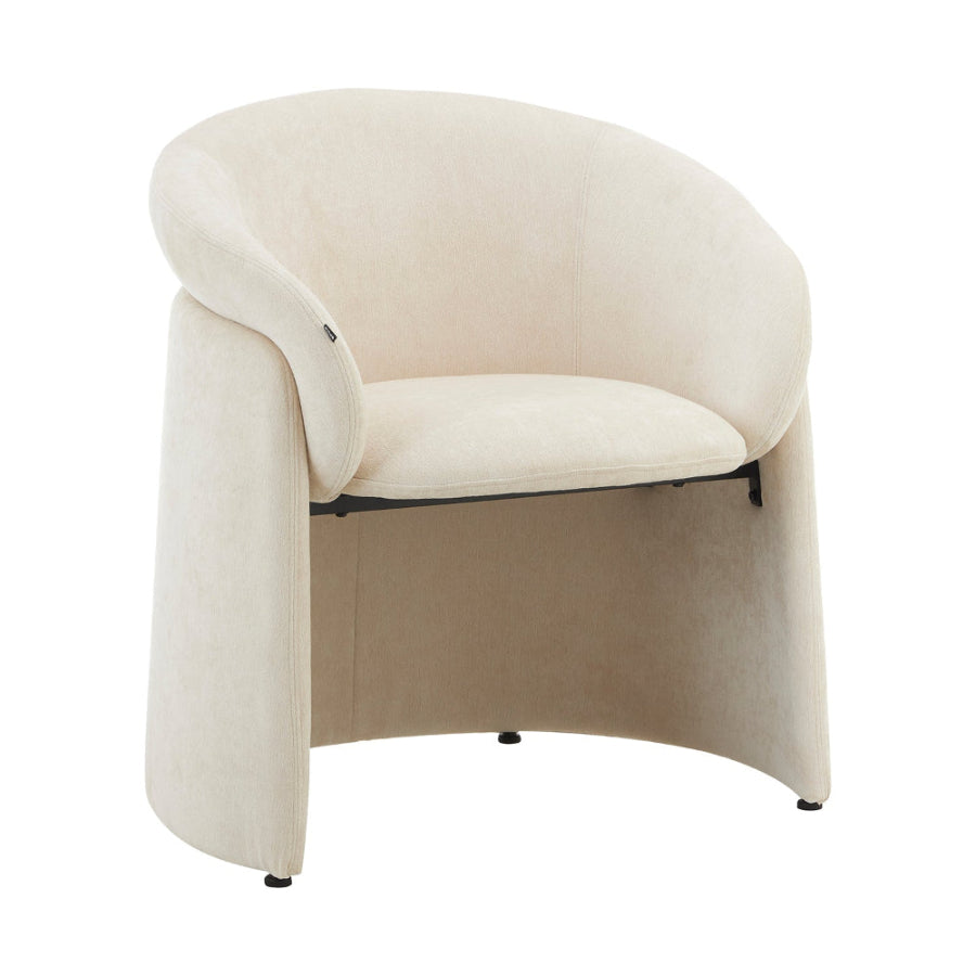 Silllon Ibri Beige Vista en Perspectiva