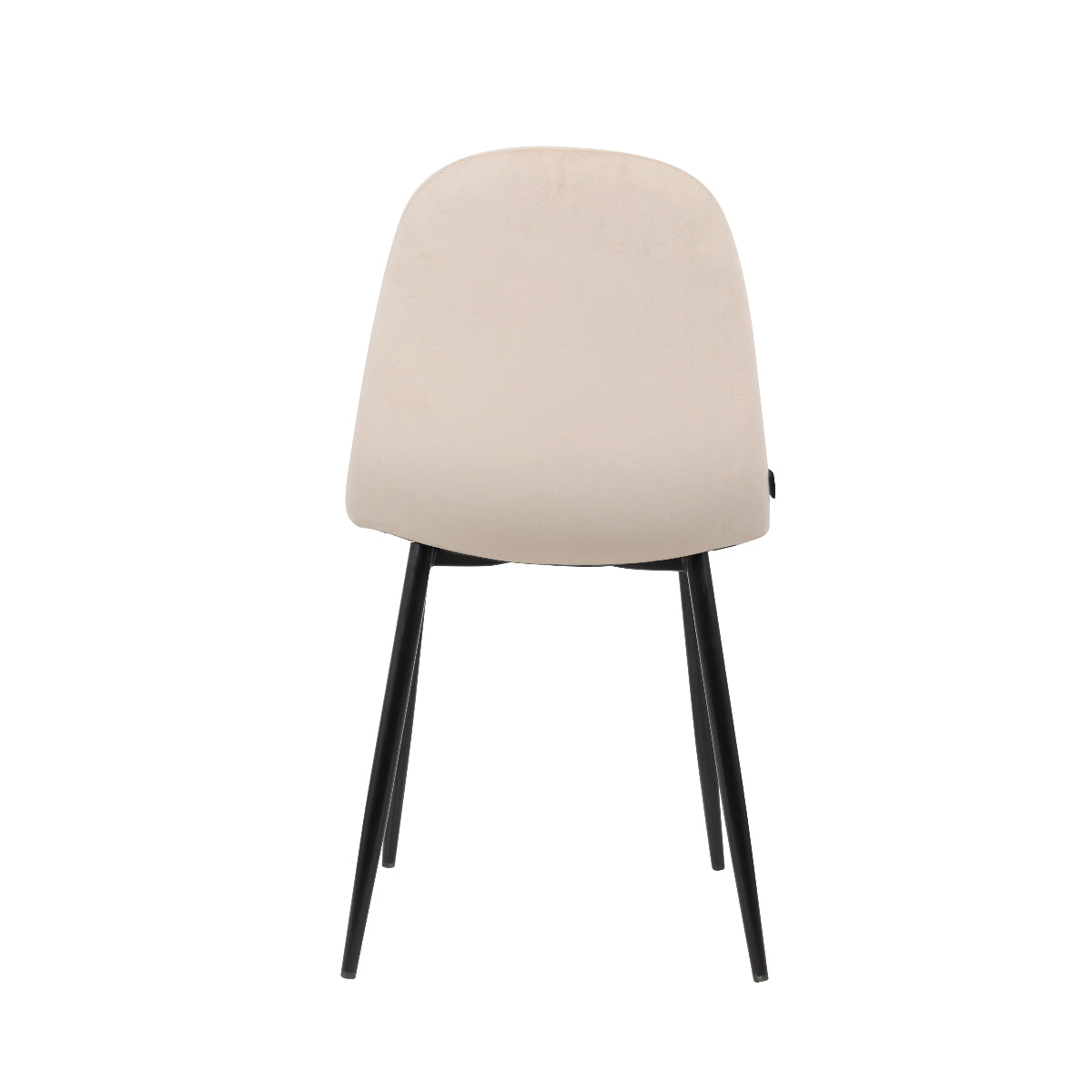 Silla Venecia Velvet Beige Vista Trasera