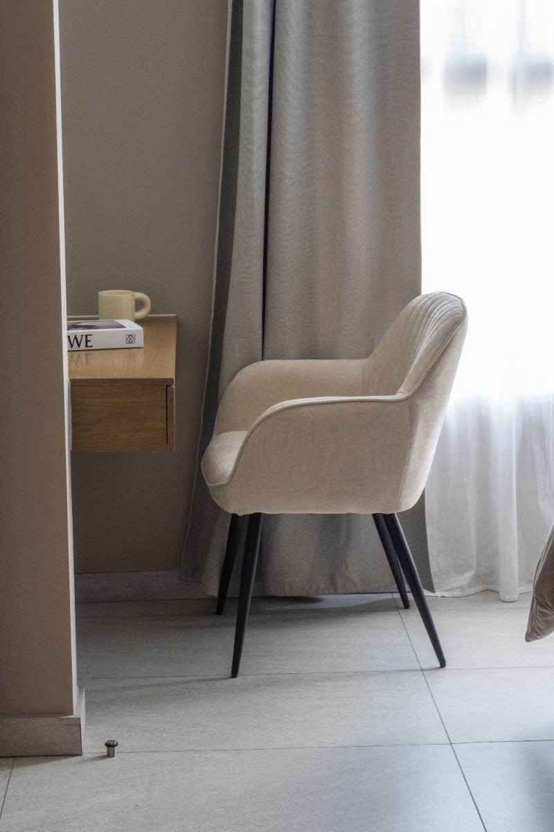 Sillas Manchester Beige Vista Lateral 