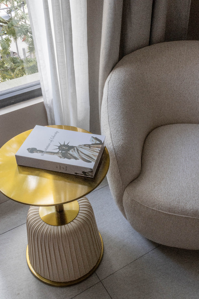 Sillón Giratorio Biarritz Beige Vista de Detalle