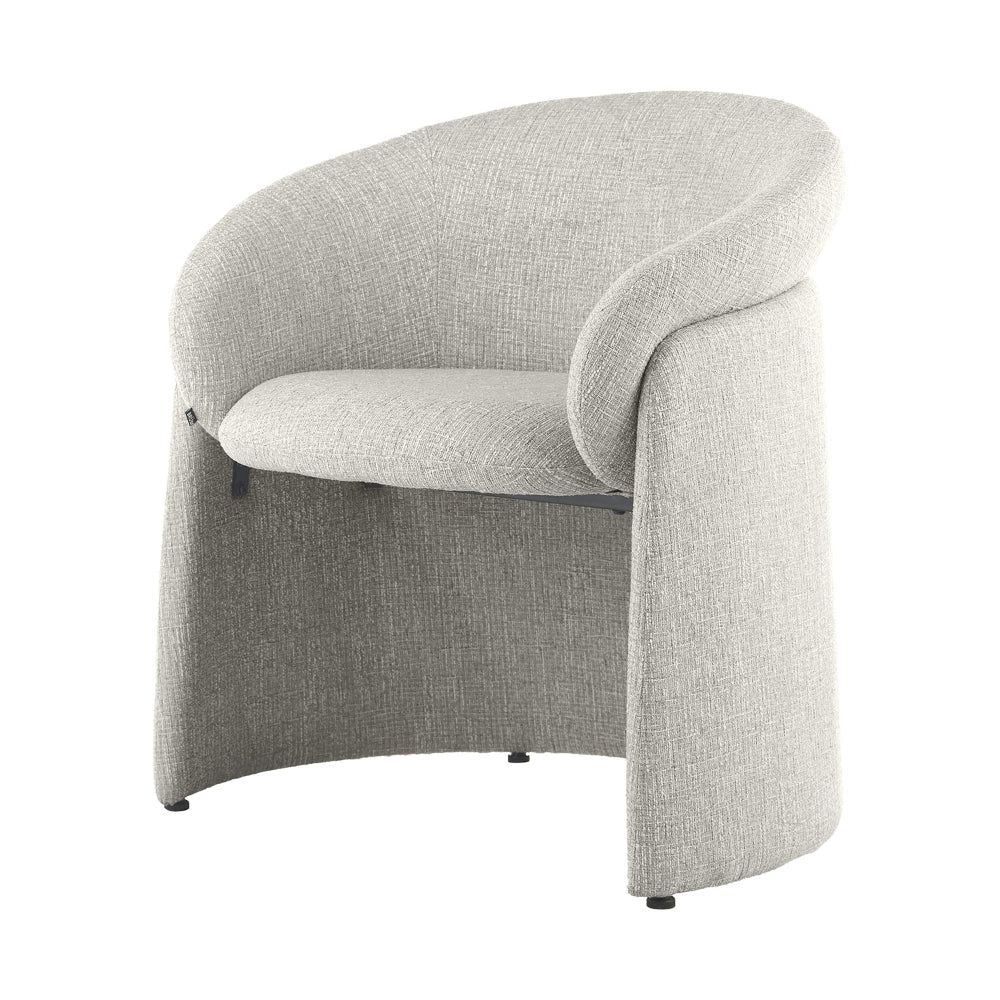 Sillón Jordania Gris Vista en Perspectiva