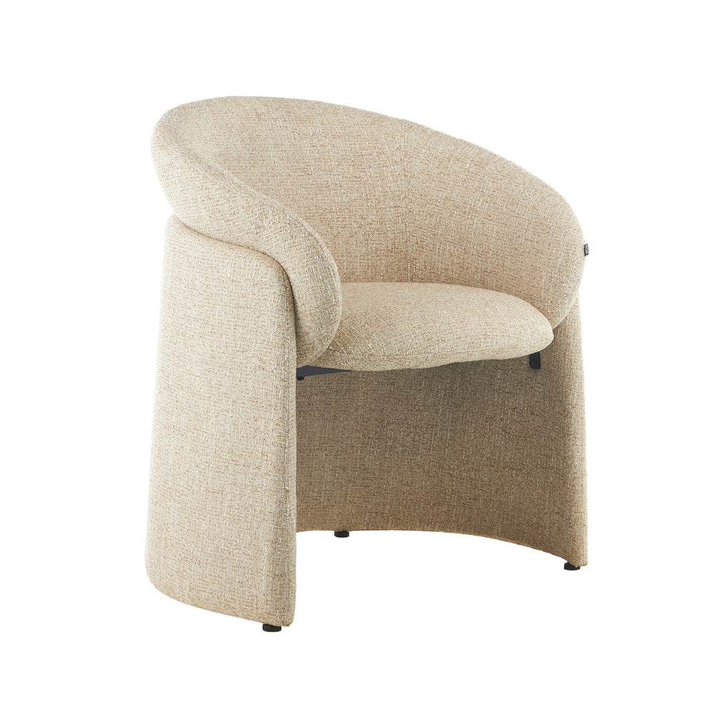 Sillón Jordania Beige Vista en Perspectiva
