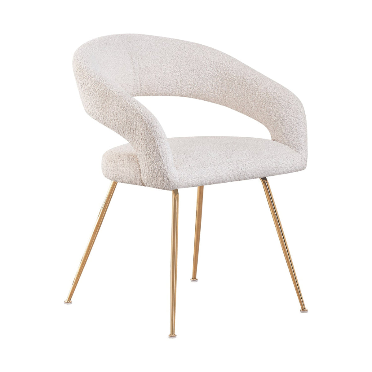 Silla Matera Beige Vista En Perspectiva