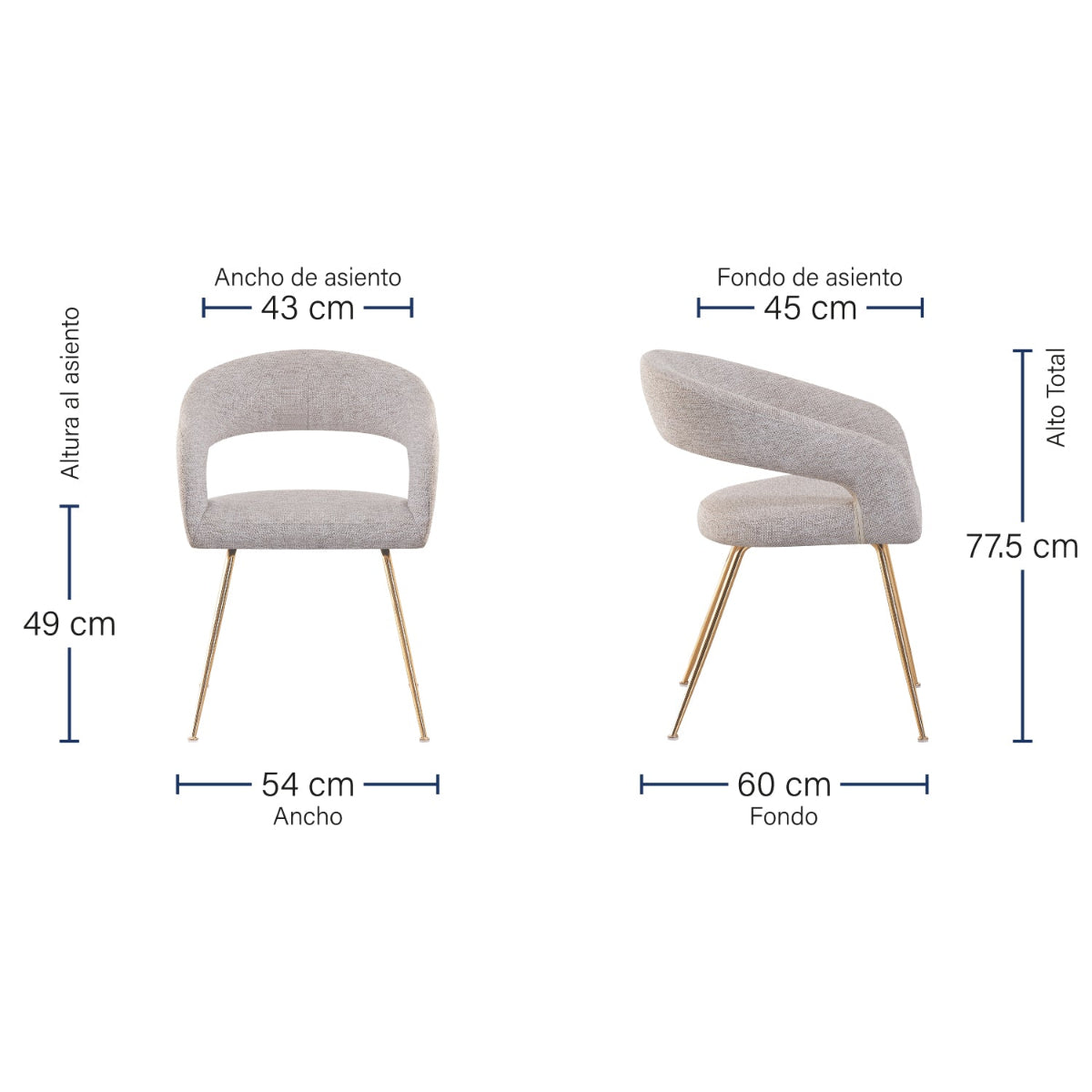 Silla Matera Medidas