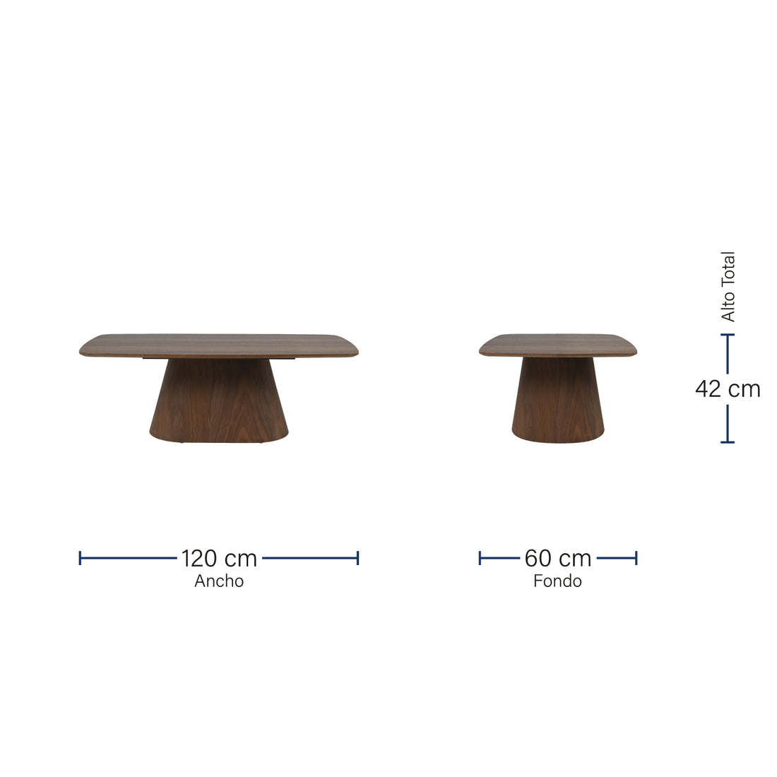 Mesa de centro Aveiro Medidas
