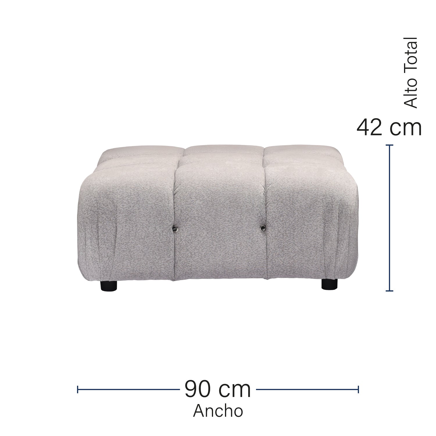 Taburete Bristol Gris