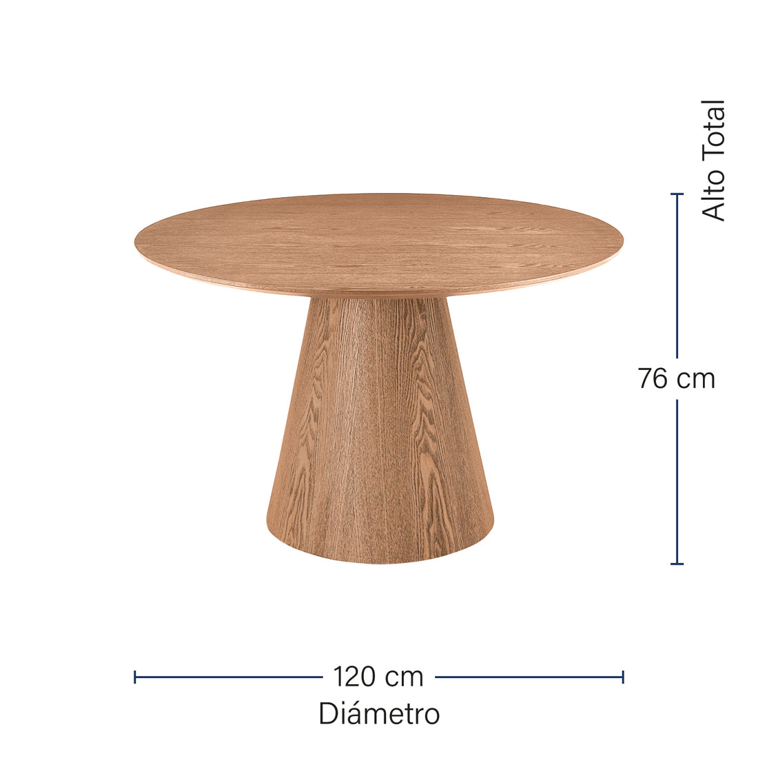 Mesa de Comedor Laredo Natural Medidas