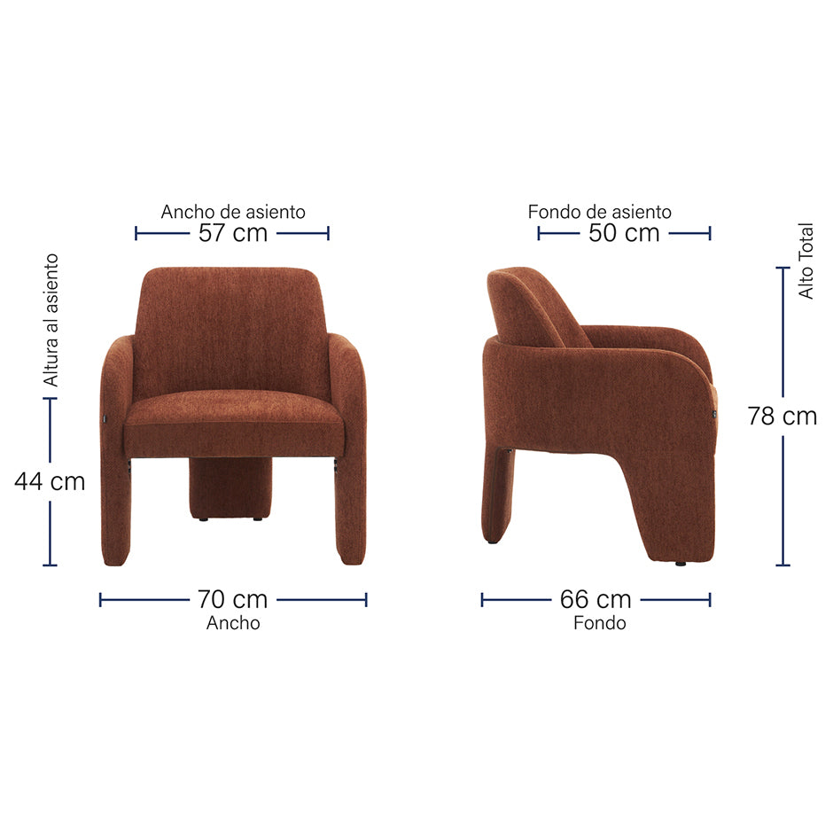 Sillón Duba Medidas