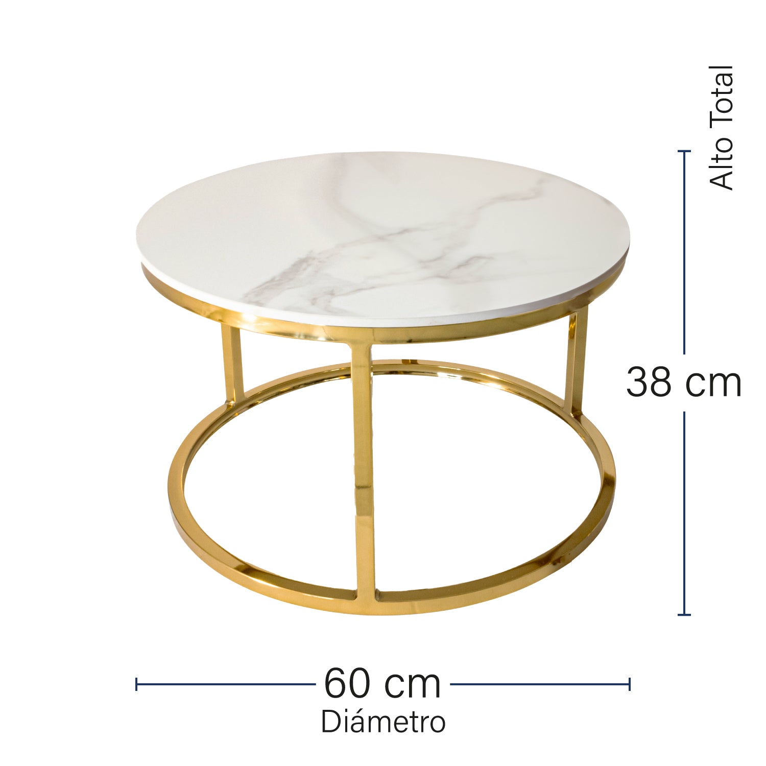 Set de Mesas de Centro Madison Gold