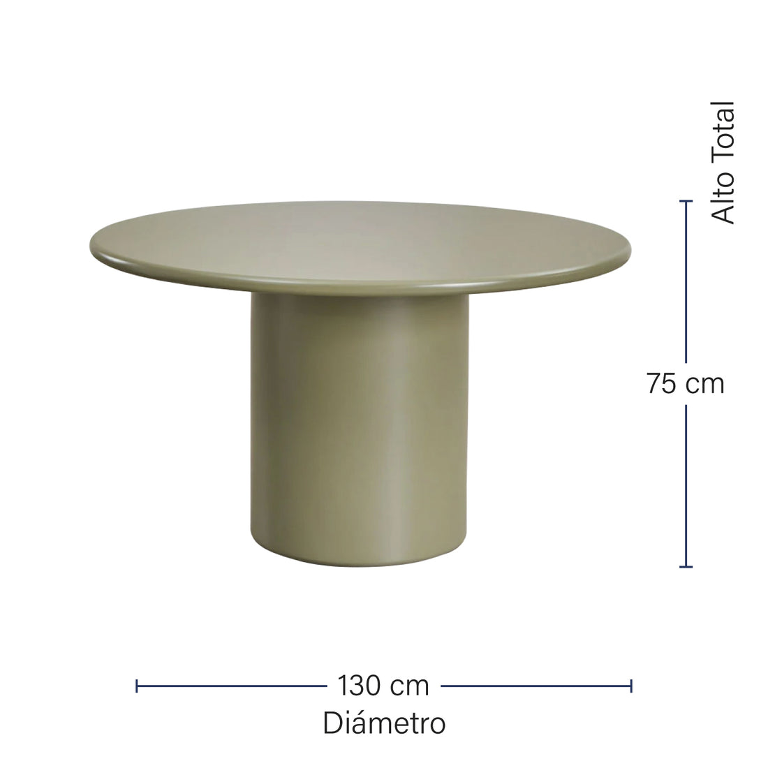 Mesa de Comedor Montenegro Verde Medidas