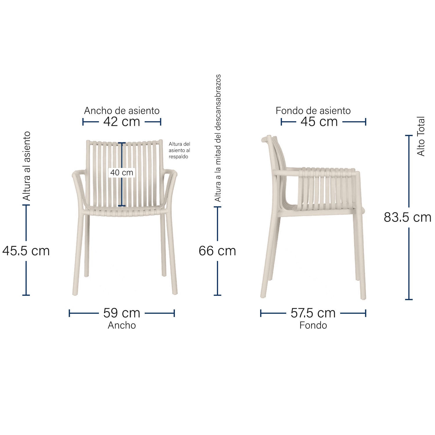 Silla de exterior Palma