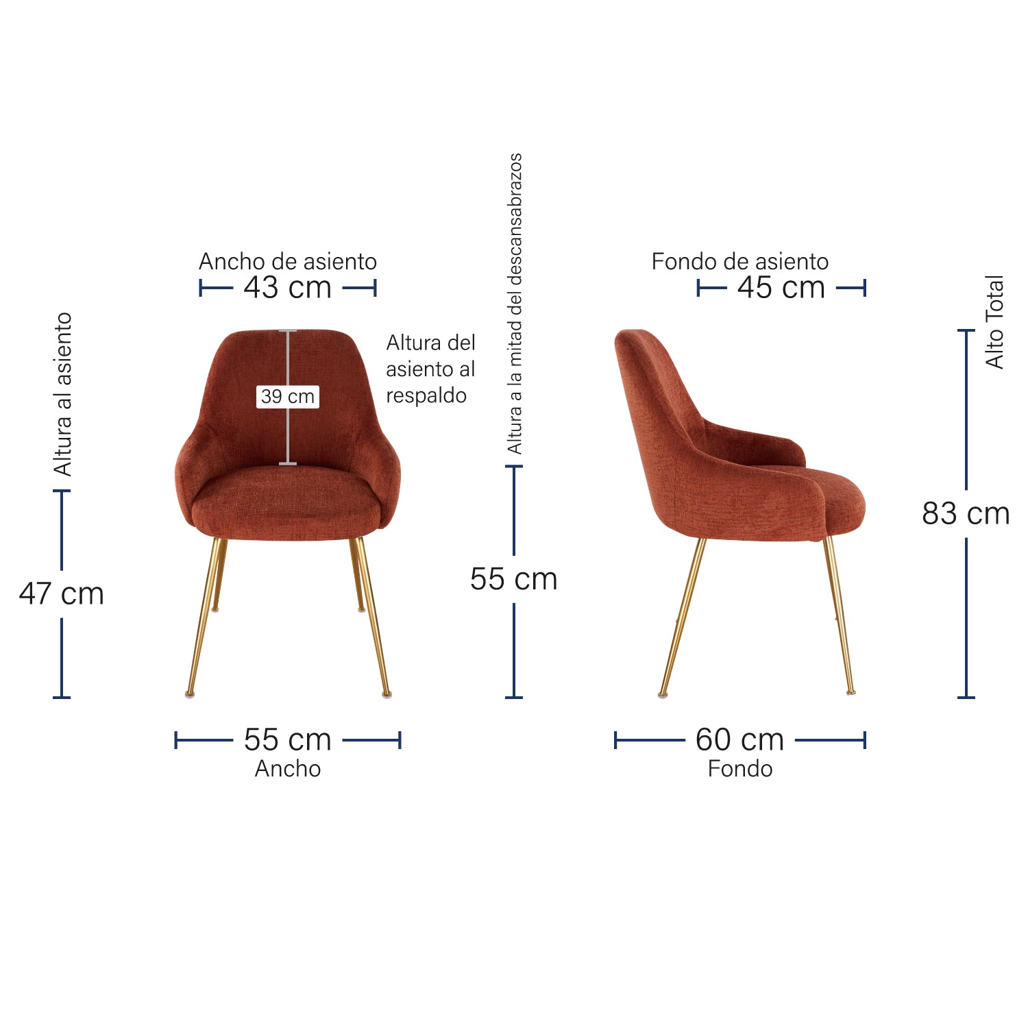 Silla Seul Medidas