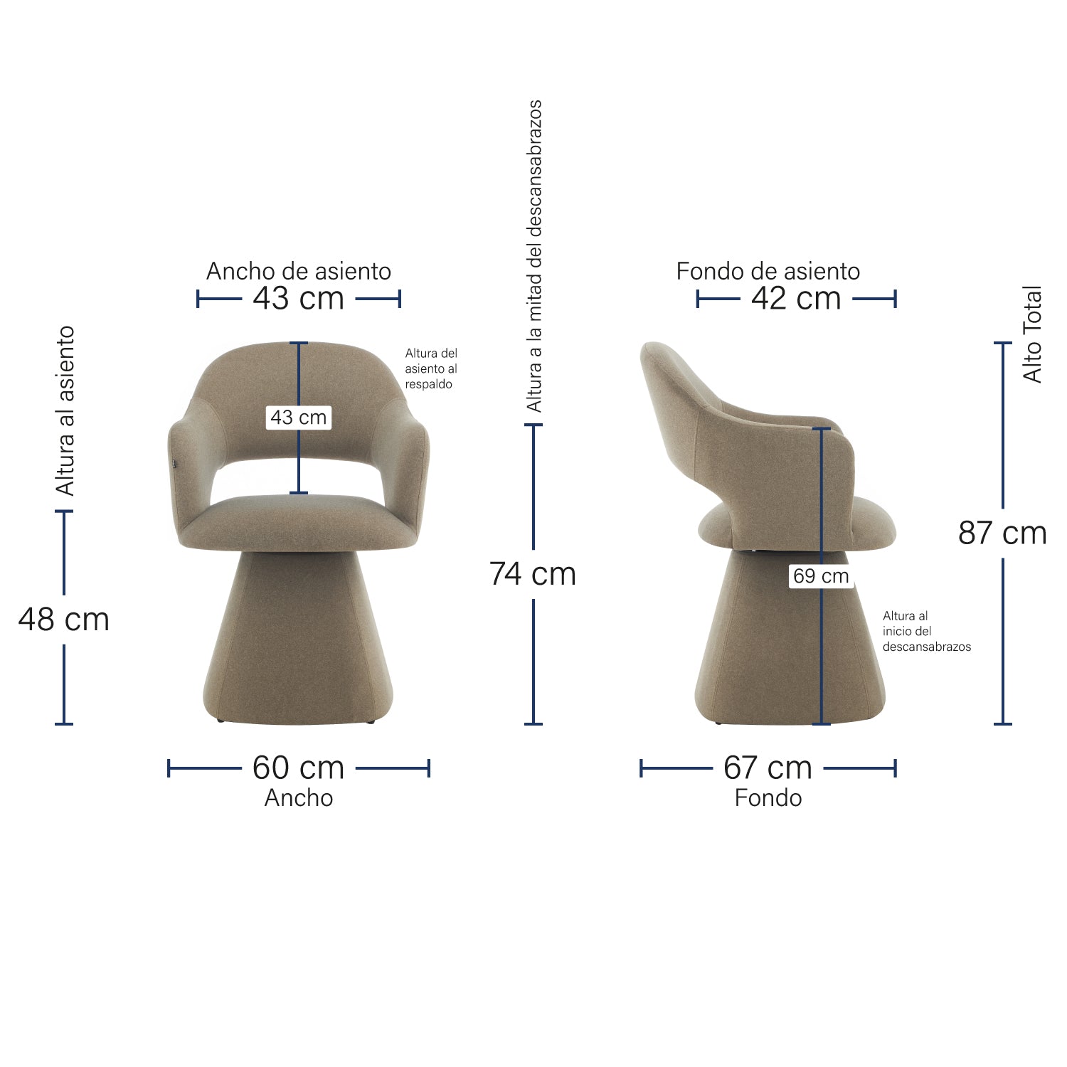 Silla Giratoria Muscat