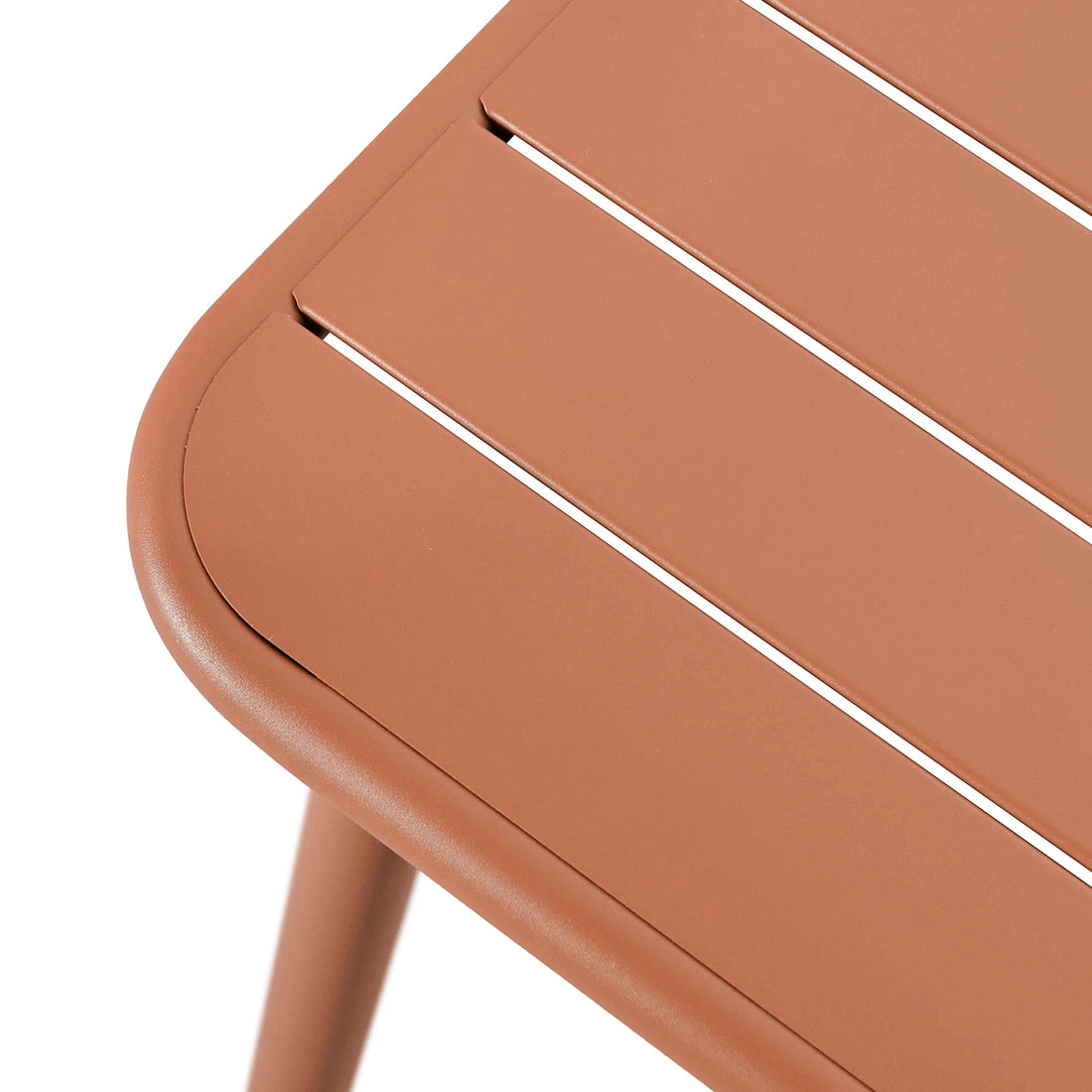 Mesa de Exterior Formentera Naranja Vista de Detalle
